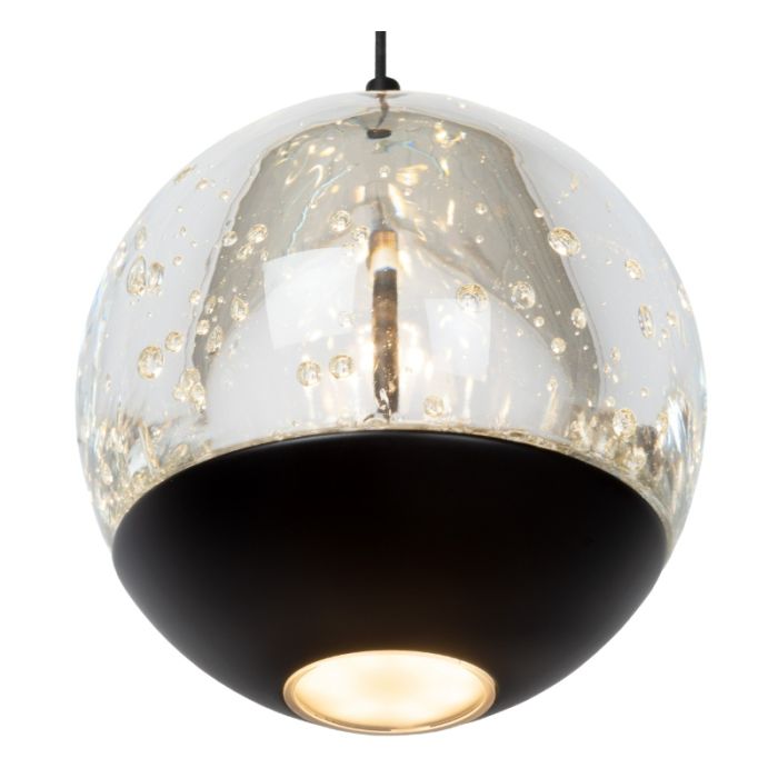 Schwarze Pendelleuchte Modern, Sentubal, 5,3W, 2700K LED