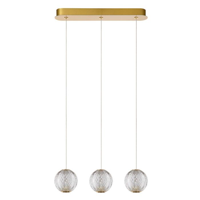 Goldene Pendelleuchte Design, Cintra, 4,7W, 2700K LED