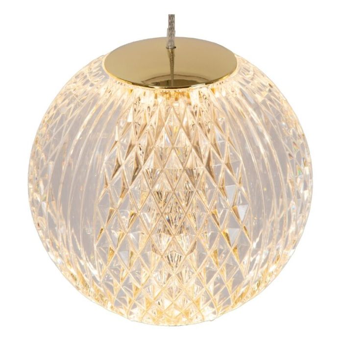 Goldene Pendelleuchte Design, Cintra, 4,7W, 2700K LED