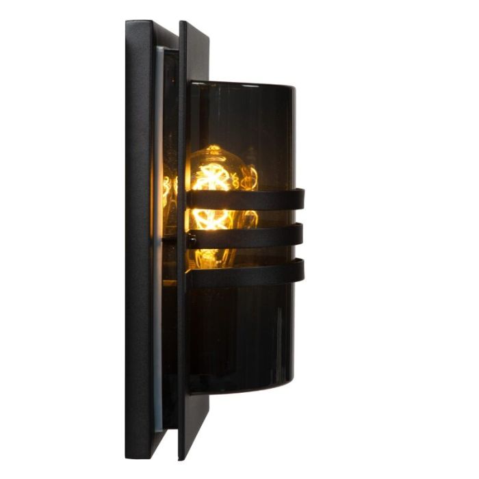Schwarze Außenleuchte Modern, Privas, IP44