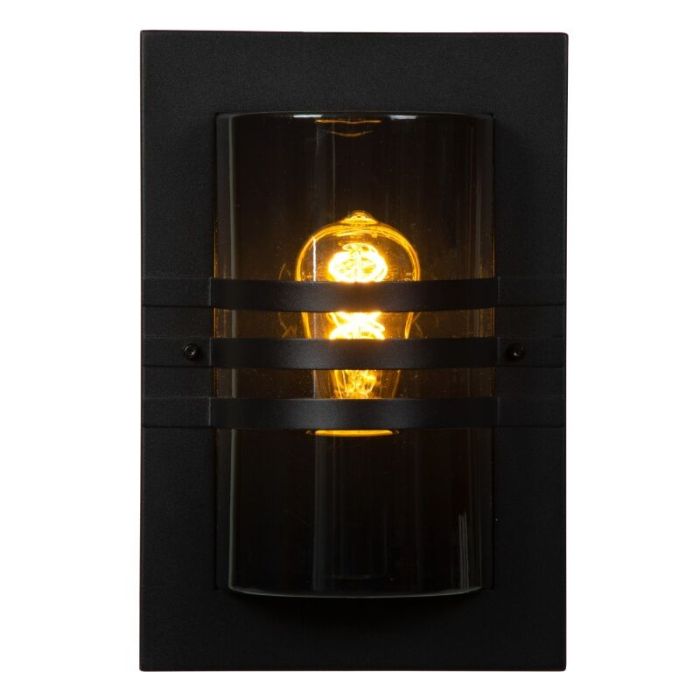 Schwarze Außenleuchte Modern, Privas, IP44
