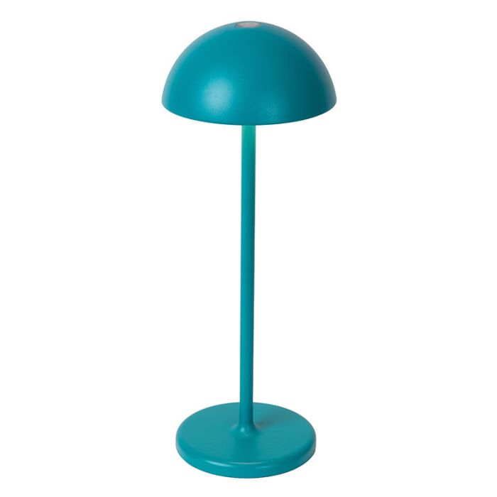 Blaue Außen Tischleuchte Retro, Joy, 1,5W, 3000K LED, IP54, mit Touch-Dimmer