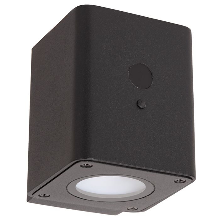 Schwarze Solar Außen Wandleuchte Modern, Ramin, 1W, 2850K LED, IP54
