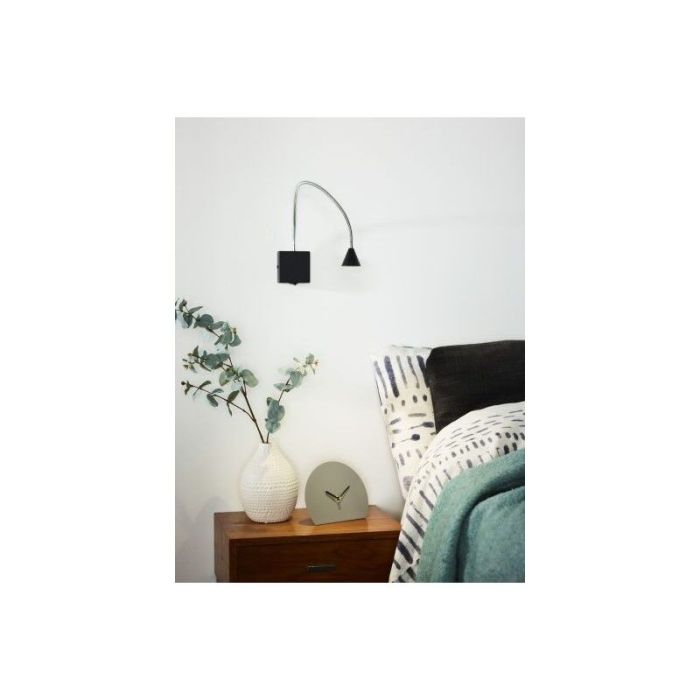 Schwarze Wandleuchte Modern, Buddy, 3W, 4000K LED, mit Schalter