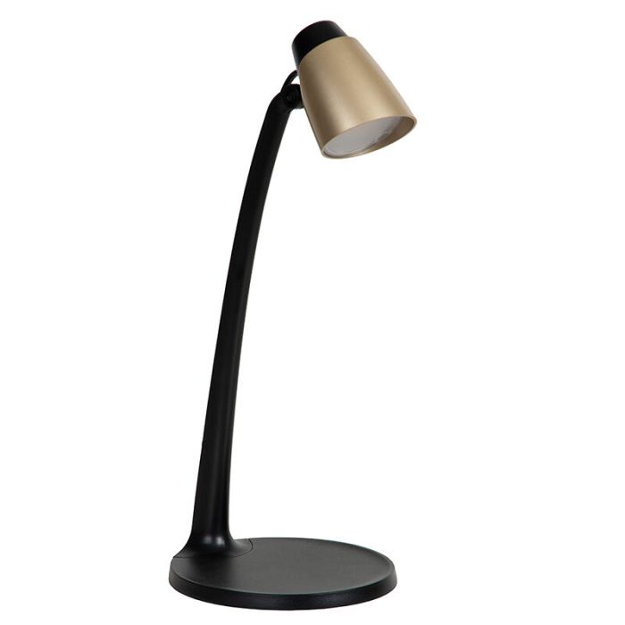 Messing Schreibtischlampe Antik, Ludo, 4,5W, 3000K LED, mit Schalter