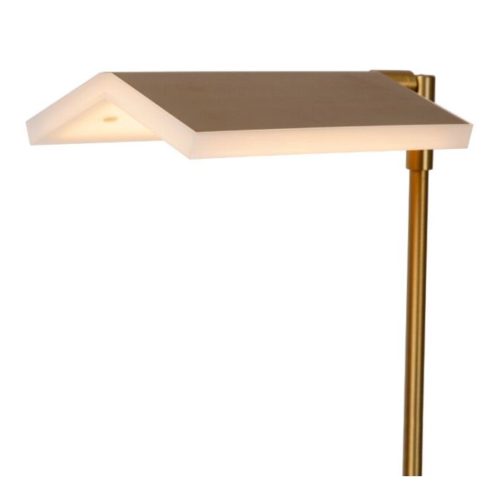 Messing Leselampe Stehlampe Modern, Aaron, 12W, 2700K LED, mit Touch-Dimmer