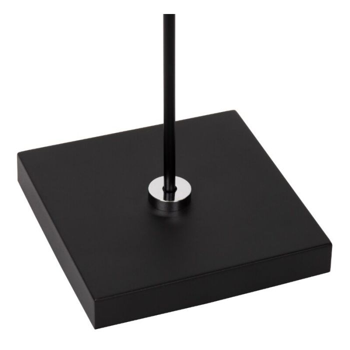 Schwarze Leselampe Stehlampe Modern, Aaron, 12W, 2700K LED, mit Touch-Dimmer