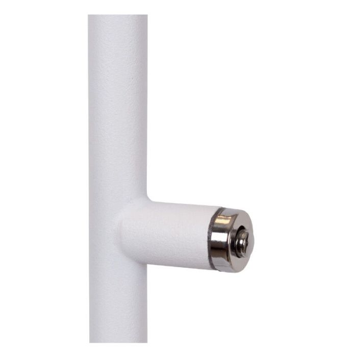 Weiße Leselampe Stehlampe Modern, Aaron, 12W, 2700K LED, mit Touch-Dimmer