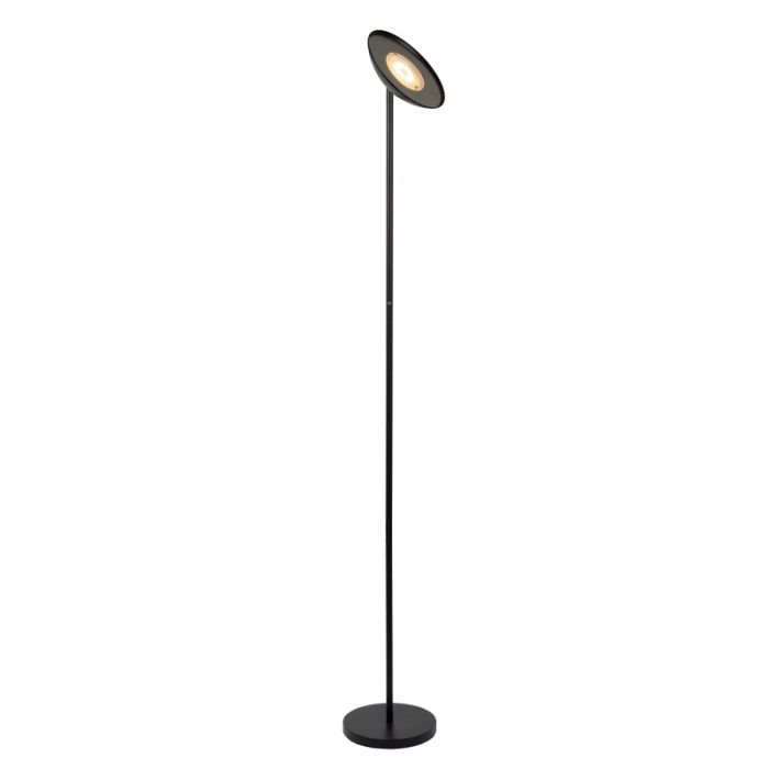 Schwarze Leselampe Stehlampe Modern, Zenith, 20W, 3000K LED, mit Touch-Dimmer