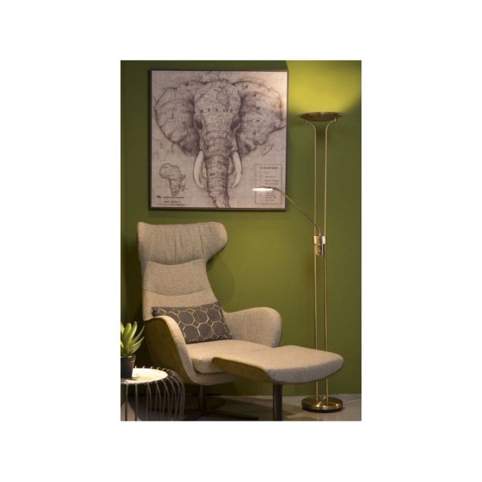 Bronze Leselampe Stehlampe Modern, Champion, 20W, 3000K LED, mit Schalter