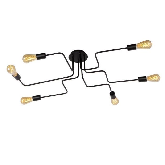 Schwarze Deckenlampe Antik, Lester