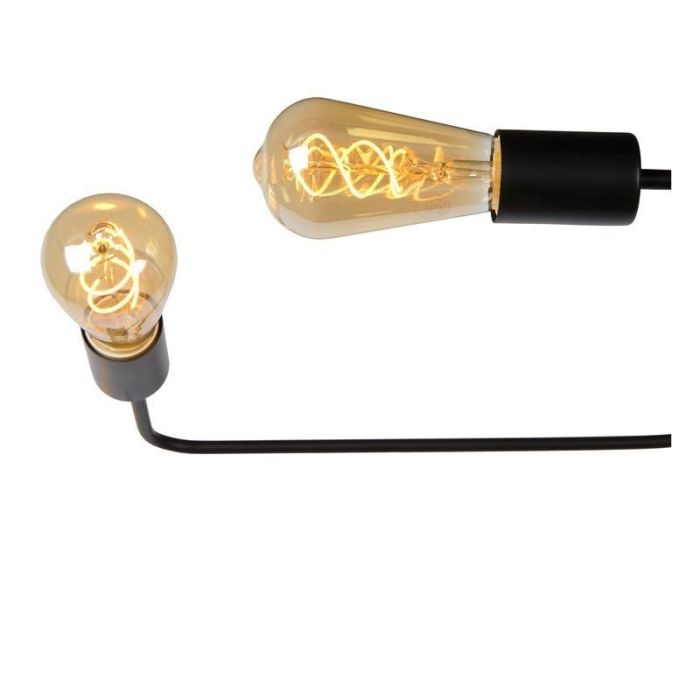 Schwarze Deckenlampe Antik, Lester