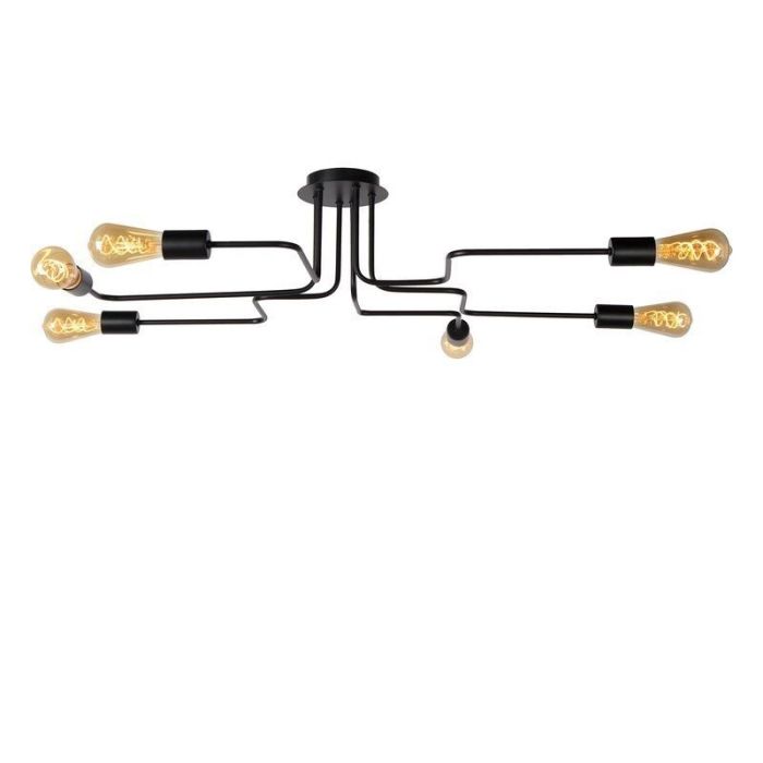 Schwarze Deckenlampe Antik, Lester