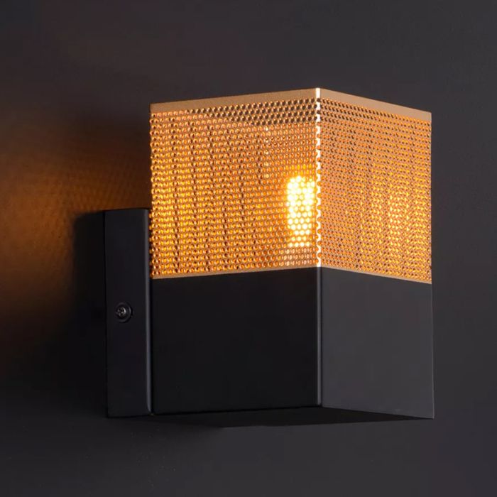 Goldene Wandleuchte Modern, Renate