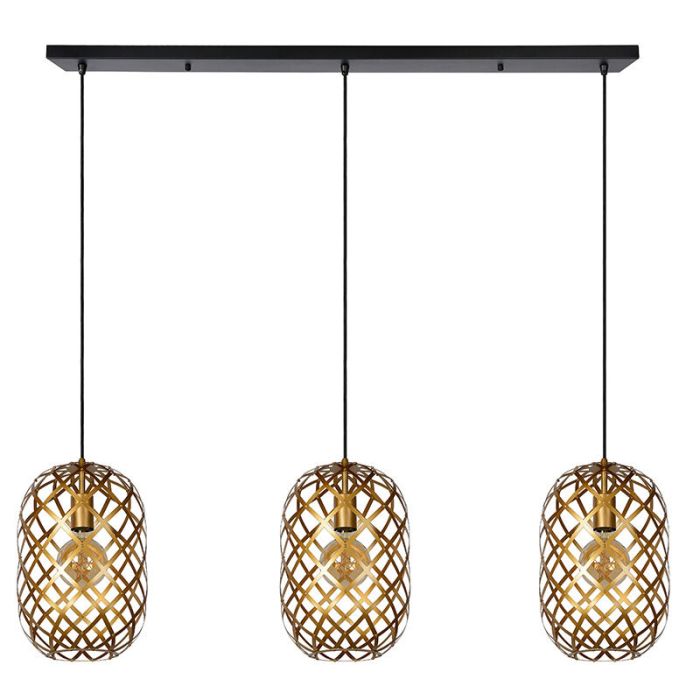 Goldene Pendelleuchte Modern, Wolfram