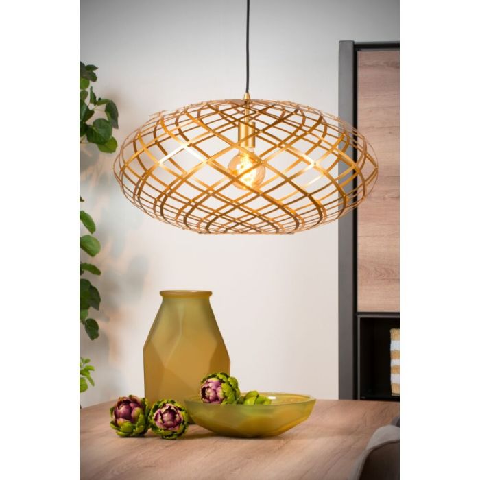 Goldene Pendelleuchte Modern, Wolfram