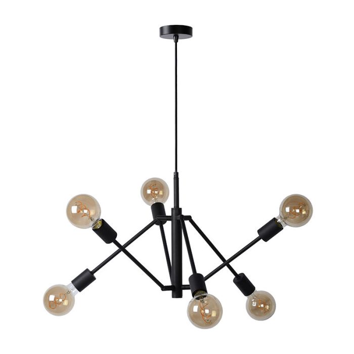 Schwarze Pendelleuchte Modern, Lester
