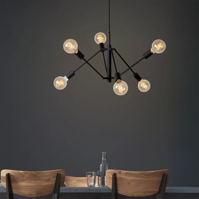 Schwarze Pendelleuchte Modern, Lester