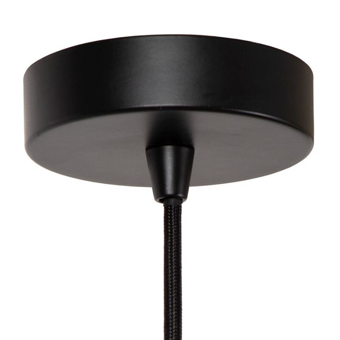 Schwarze Pendelleuchte Antik, Danza
