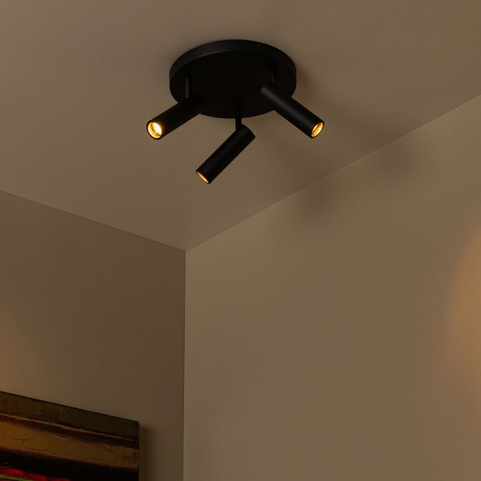 Schwarze Deckenstrahler Modern, Grado