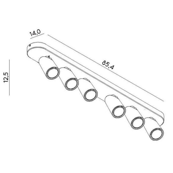 Schwarze Deckenstrahler Modern, Xyrus