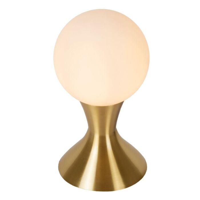Goldene Tischleuchte Modern, Moya, mit Schalter