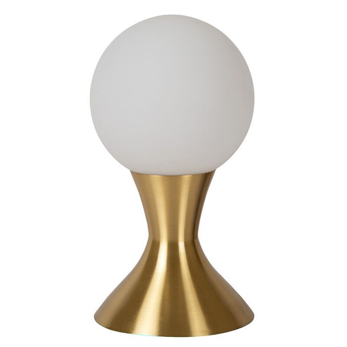 Goldene Tischleuchte Modern, Moya, mit Schalter