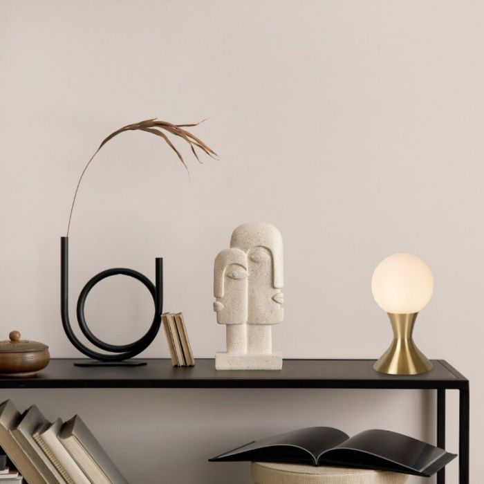 Goldene Tischleuchte Modern, Moya, mit Schalter