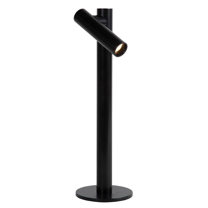 Schwarze aufladbare Tischlampe Modern, Antrim, 2,2W, 2700K LED, IP54, mit Touch-Dimmer