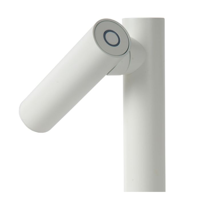 Weiße aufladbare Tischlampe Modern, Antrim, 2,2W, 2700K LED, IP54, mit Touch-Dimmer