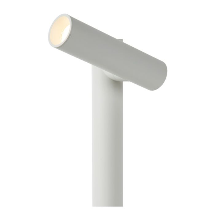Weiße aufladbare Tischlampe Modern, Antrim, 2,2W, 2700K LED, IP54, mit Touch-Dimmer