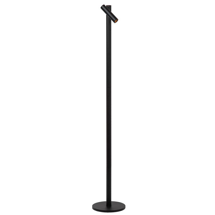 Schwarze aufladbare Stehlampe Modern, Antrim, 2,2W, 2700K LED, IP54, mit Touch-Dimmer