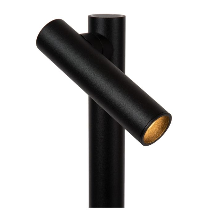 Schwarze aufladbare Stehlampe Modern, Antrim, 2,2W, 2700K LED, IP54, mit Touch-Dimmer