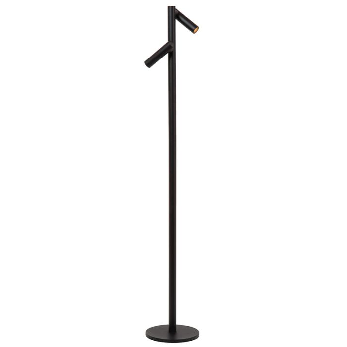 Schwarze aufladbare Stehlampe Modern, Antrim, 2,2W, 2700K LED, IP54, mit Touch-Dimmer