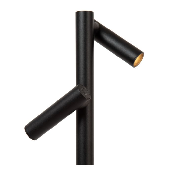 Schwarze aufladbare Stehlampe Modern, Antrim, 2,2W, 2700K LED, IP54, mit Touch-Dimmer