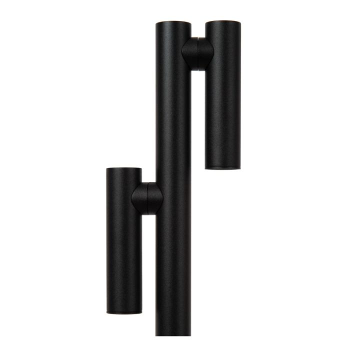 Schwarze aufladbare Stehlampe Modern, Antrim, 2,2W, 2700K LED, IP54, mit Touch-Dimmer
