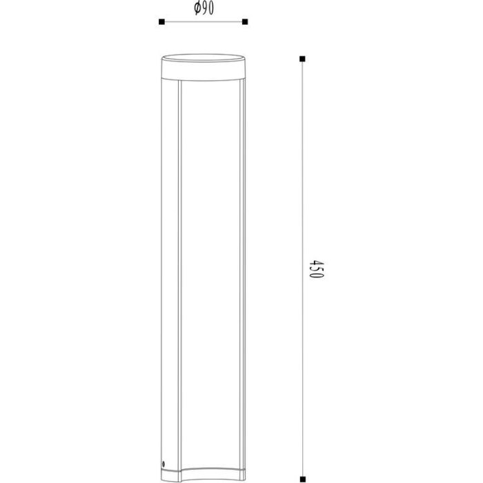 Schwarze Außenleuchte Modern, Combo, 7W, 3000K LED, IP54