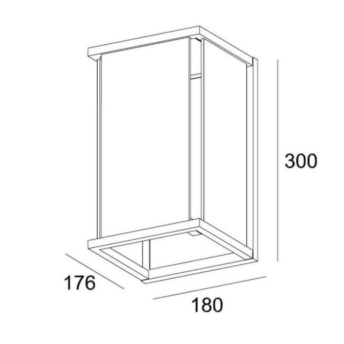 Anthrazit Außenleuchte Modern, Claire, IP54