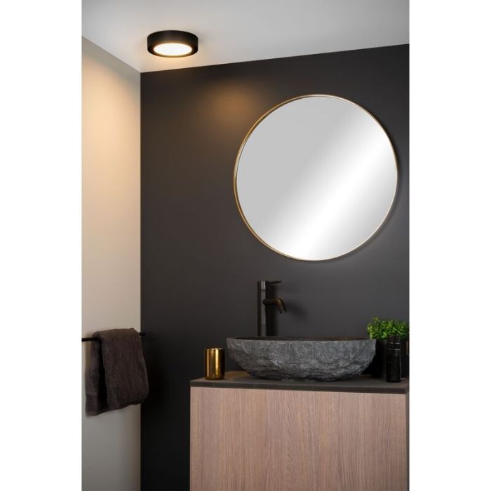 Schwarze Deckenlampe Modern, Brice, 11W, 3000K LED, IP44