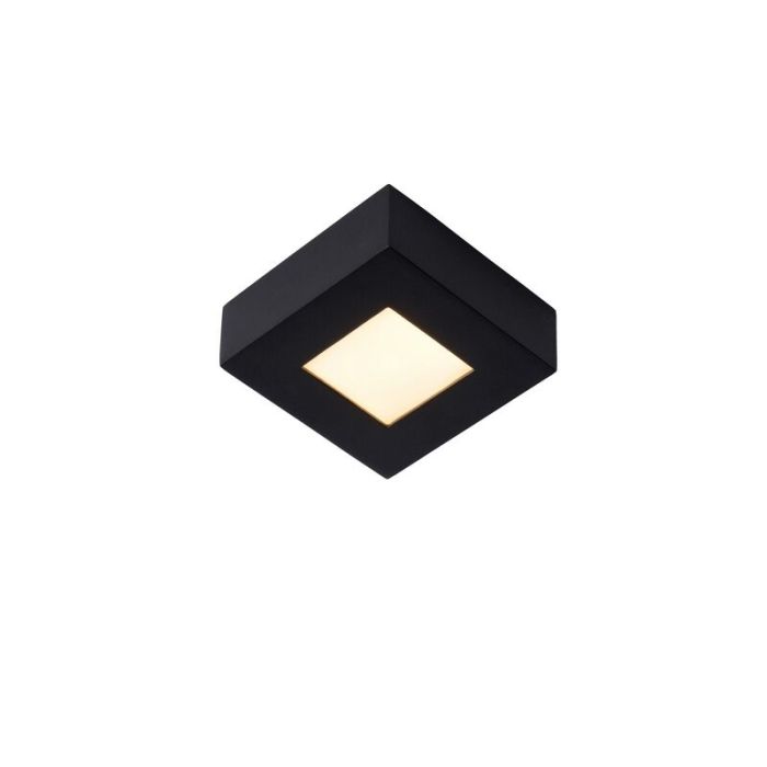 Schwarze Deckenlampe Modern, Brice, 8W, 3000K LED, IP44