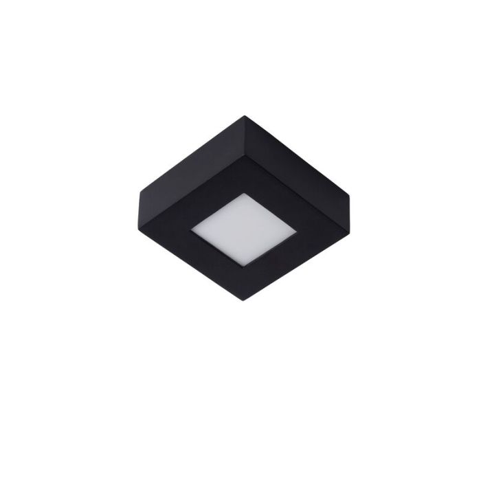 Schwarze Deckenlampe Modern, Brice, 8W, 3000K LED, IP44