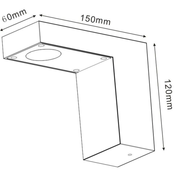 Anthrazit Außenleuchte Modern, Texas, 6W, 3000K LED, IP54