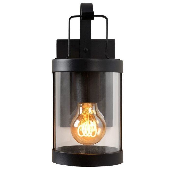 Schwarze Wandleuchte Modern, Lindelo, IP23
