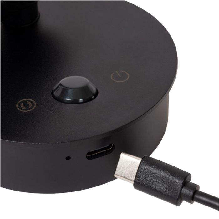Graue aufladbare Wandleuchte Modern, Toni, 2W, 2700-4000K, mit Touch-Dimmer