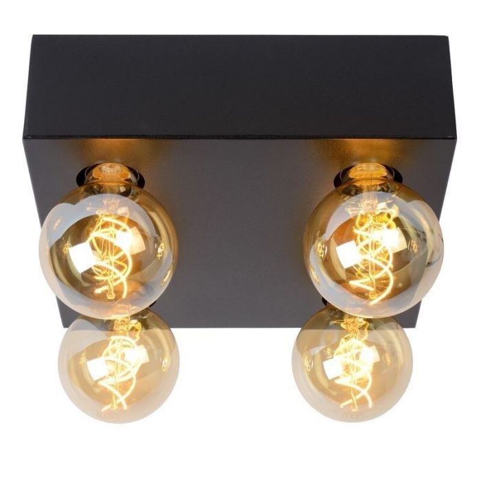 Schwarze Deckenlampe Industrial, Surtus