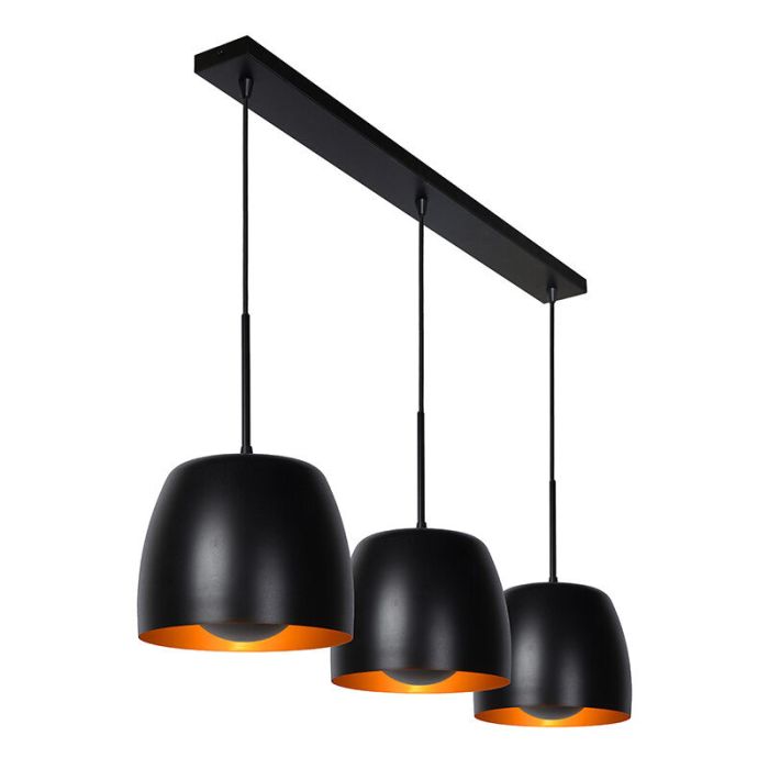Schwarze Pendelleuchte Antik, Nolan