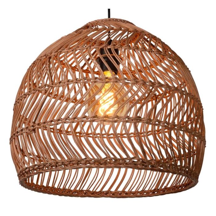 Rattan Pendelleuchte Gelb, Moloko