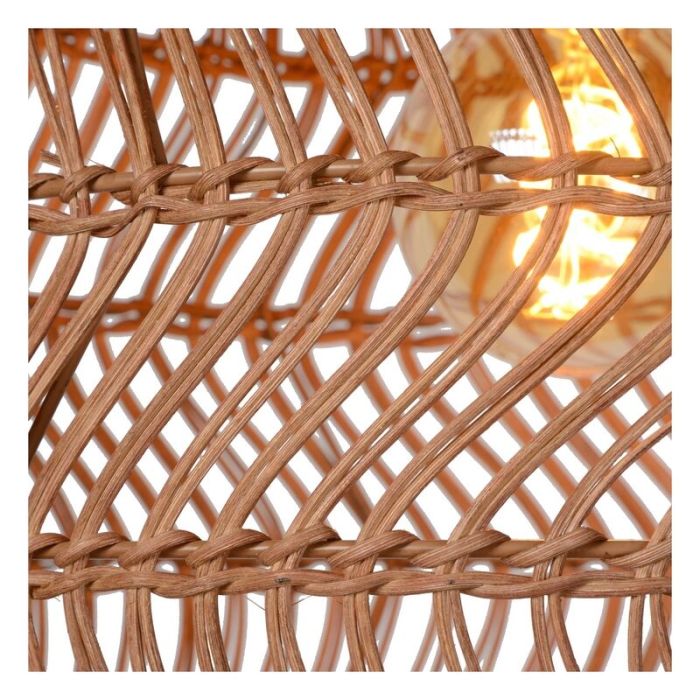 Rattan Pendelleuchte Gelb, Moloko