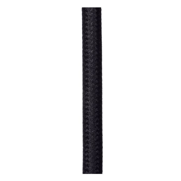 Schwarze Pendelleuchte Alban, Rattan, ländlich