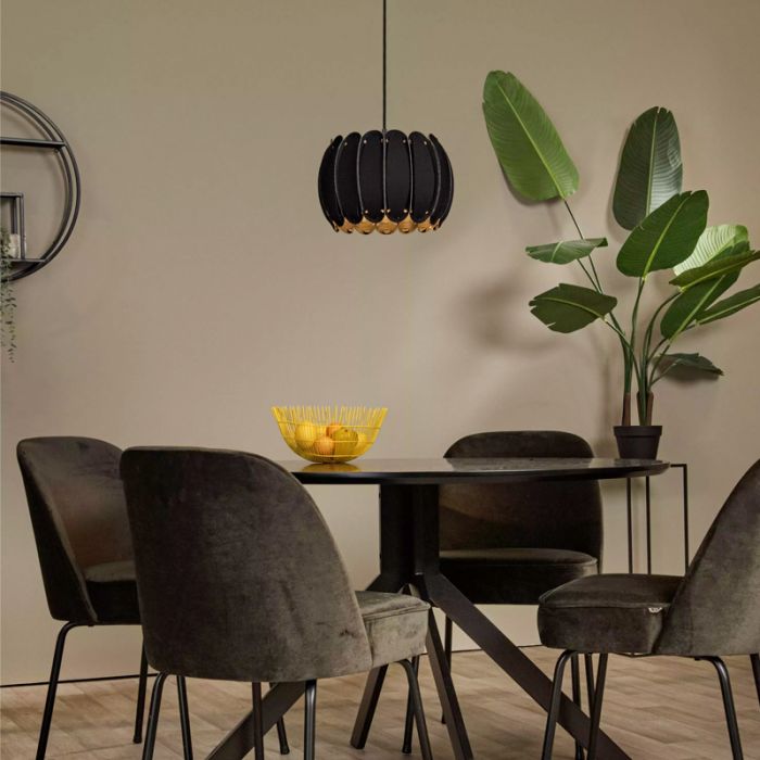 Schwarze Pendelleuchte Modern, Spencer
